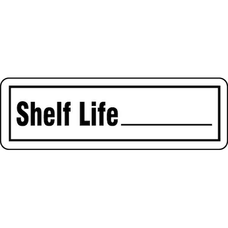 Label, 7/8 In. H, 2-7/8 In. W, PK500, LB132320 MPN:LB132320