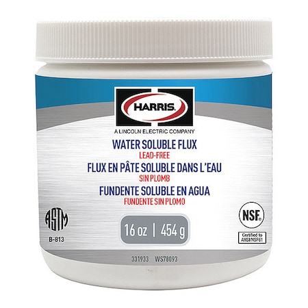 Water Soluble Lead Free Flux, 16 Oz MPN:331933
