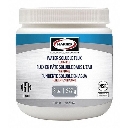 Water Soluble Lead Free Flux, 8 Oz MPN:331934