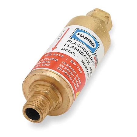 HF Flashback Arrestor, Regulator, Fuel MPN:88-5FBHF-RL