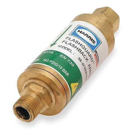 HF Flashback Arrestor, Regulator, Oxygen MPN:88-5FBHF-RR