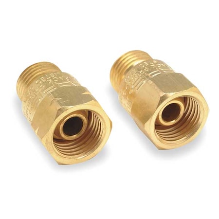 Welding Torch Check Valve Set, Brass, 2 PC MPN:88-6CVT R&L