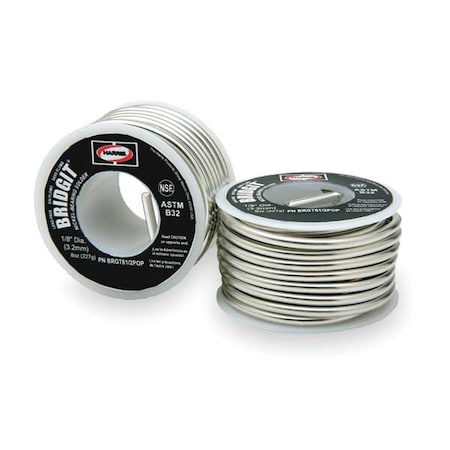Solid Wire Solder, Lead Free, 460 to 630 F MPN:BRGT61/2POP