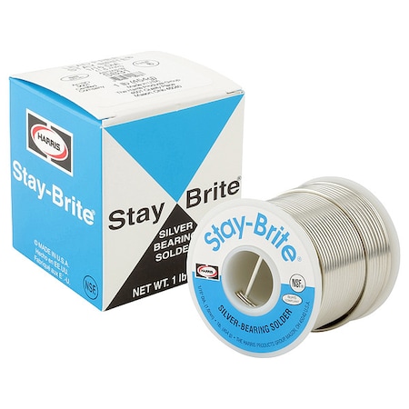 Lead Free Solder, Dia 0.118 In, 1lb MPN:SB861
