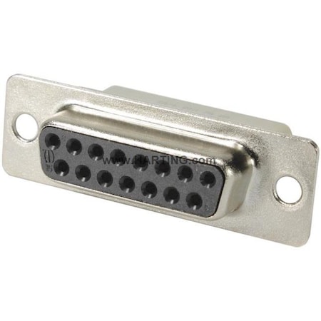 Fixing Flange D-Sub Connector, Black MPN:09670154701
