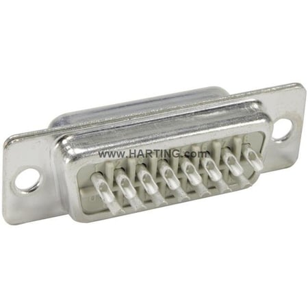 Fixing Flange D-Sub Connector, Black MPN:09672095604