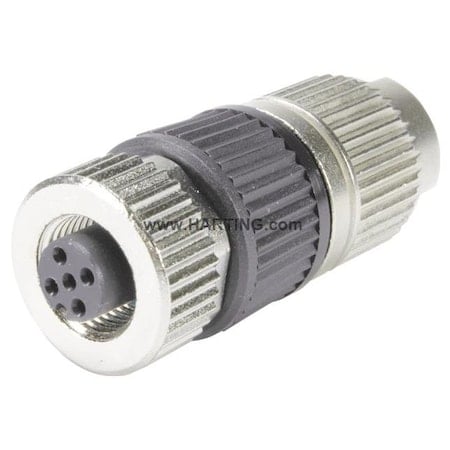 M12 Circular Connector, 4 Poles, 4 A MPN:21032122305