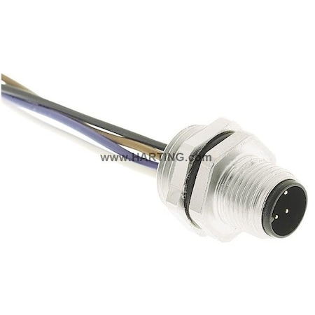 M12 Circular Connector, 4 Poles, 4 A MPN:21033111402