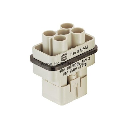 Rectangular Connector Insert, 40 A MPN:09120063041