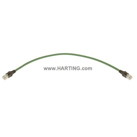 Cordset, 0.5m, Green, 26 AWG MPN:09484747766005