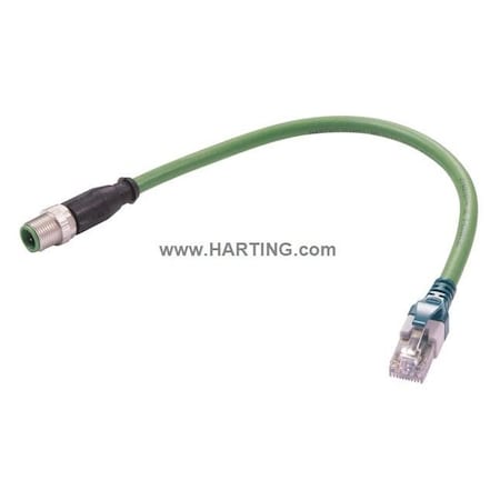 Cordset, 5m, Green, 22 AWG MPN:09486896018050