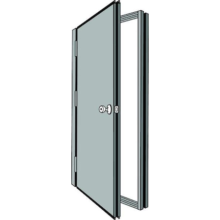 Security Door with Frame, Left, 81 1/2 in H, 34 5/8 in W, 1 3/4 in Thick MPN:T82868316L424WIN