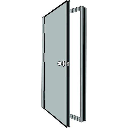 Security Door with Frame, Right, 81 1/2 in H, 38 5/8 in W, 1 3/4 in Thick MPN:T83070304R