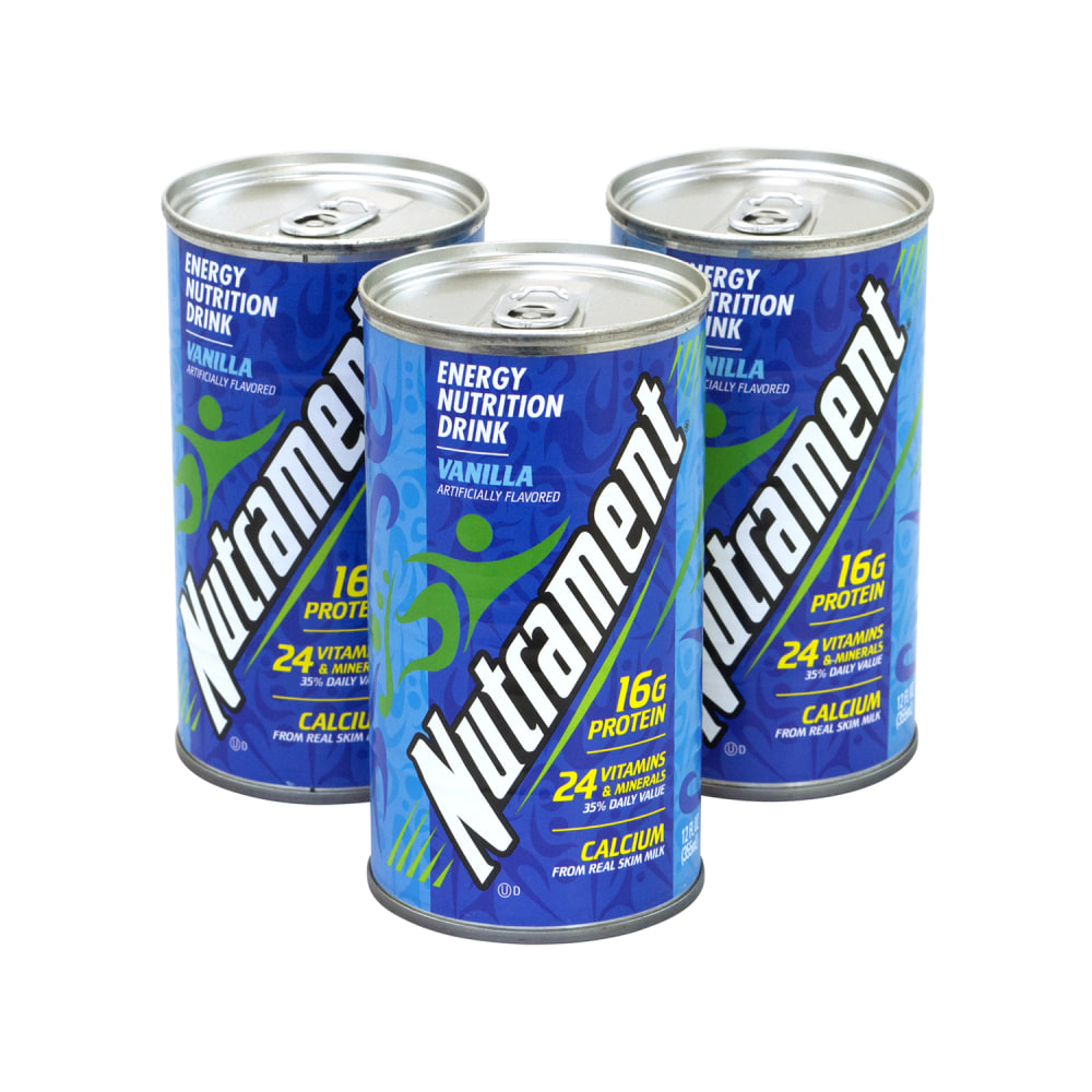 Nutrament Energy Nutrition Drinks, Vanilla, 12 Oz, Pack Of 12 Cans MPN:63312