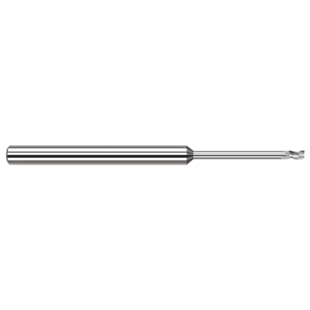 Miniature End Mill - 3 Flute - Square, 0.0250