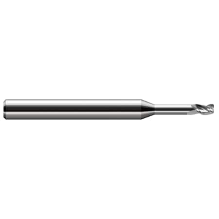 Miniature End Mill - 3 Flute - Corner Radius, 0.0470