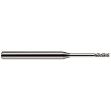 Miniature End Mill - 4 Flute - Square, 0.0200