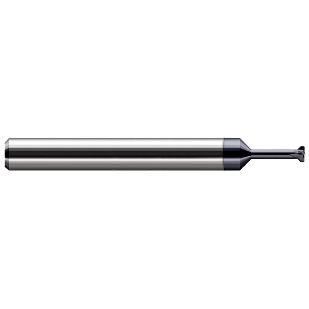 Thread Relief Cutters, Material: Solid Carbide , Cutting Diameter (Inch): 0.102 , Flat Width (Decimal Inch): 0.0250 , Overall Length (Inch): 2  MPN:985707-C3