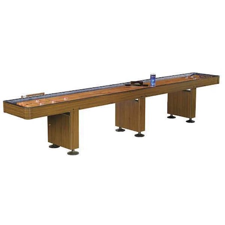 Challenger 14-Ft Shuffleboard Table w/ Storage-Walnut Finish MPN:BG1218