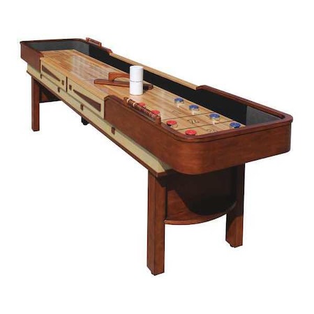 Shuffleboard Table, 144 in L, Walnut MPN:BG1312