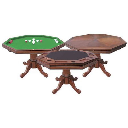 3:1 Game Table, Walnut, Solid Hardwood, Grn MPN:BG2366T