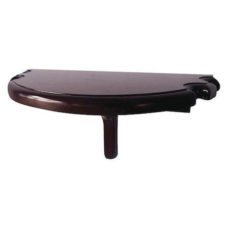 Premium Half Moon Wall Shelf, Mahogany MPN:BG2552M