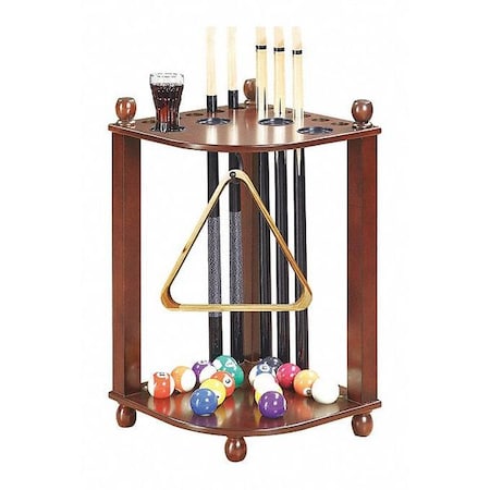 Regent Corner Floor Cue Rack, Walnut MPN:BG2569W