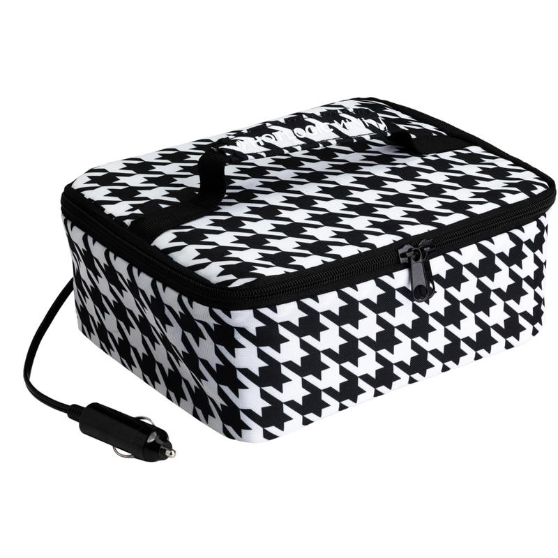 HOTLOGIC Portable Personal 12V Mini Oven, Houndstooth MPN:16801045-HND
