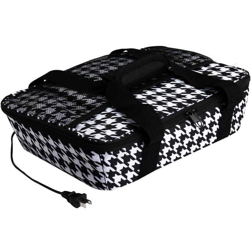 HOTLOGIC Portable Casserole Max Oven, Houndstooth MPN:16801048-HND
