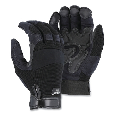 Synthetic Double Palm Knit Bck Velcro L MPN:2139BK/10
