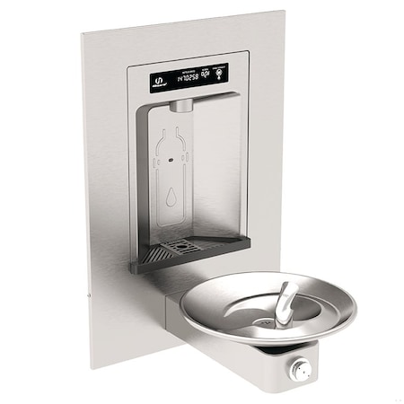 Drinking Fountain, Silver, Satin, Sensor MPN:1001HS