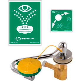 Haws® AXION® MSR 7611 Single Action Swing-Away Eye/Face Wash-Mounted On L/R Side Of Sink 7611