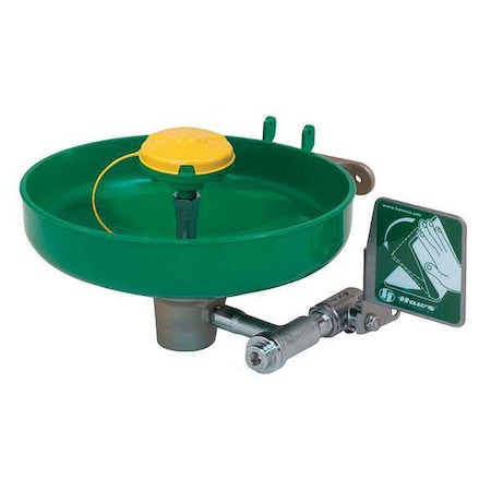 Plumbed Eyewash, Wall Mount, Plumbed, 7 in H., 14 1/2 in W MPN:7260B-7270B