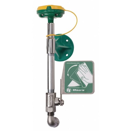 Plumbed Eyewash, Wall Mount, Plumbed, 13 in H., 5 in W MPN:7324