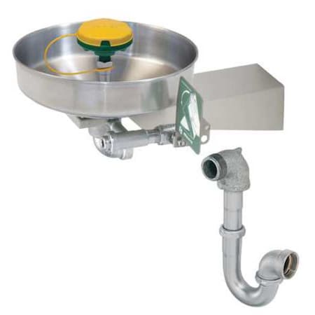 Plumbed Eyewash, Wall Mount, Plumbed, 9 in H., 15 in W MPN:7360BTWC