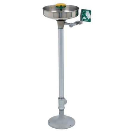 Plumbed Eyewash, Floor Mount, Plumbed, 38 in H., 15 in W MPN:7361-7461