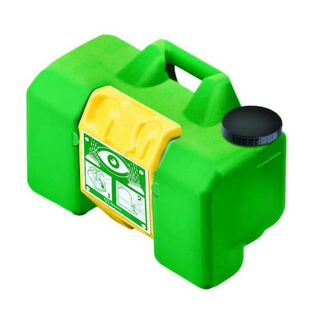 Eyewash Station, Gravity-Fed, 9 gal Tank Capacity, Wall Mount, Portable, 15 in H., 22 in W MPN:7501