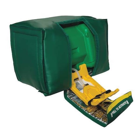 Eyewash Station, Gravity-Fed, 9 gal Tank Capacity, Wall Mount, Portable, 16 in H., 24 in W MPN:7501T