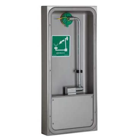 Plumbed Eyewash, Wall Mount, Plumbed, 32 1/2 in H., 14 1/2 in W MPN:7655WCSM