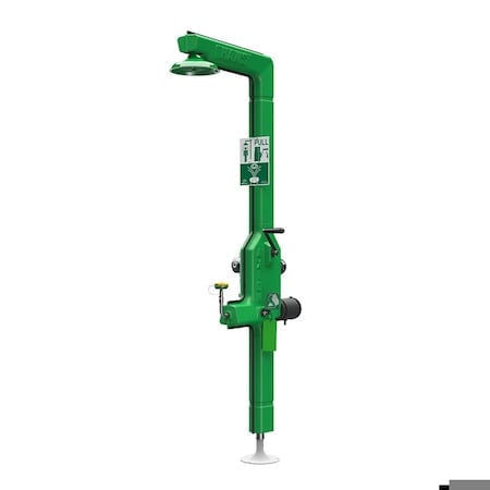 Shower and Eye/Face Wash, Steel Pipe, 91 15/16 in H, Green MPN:8315CTFP.8