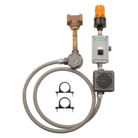 Emergency Indicator Alarm, Brass, Silver, For Use With, Eyewash, Shower MPN:9001