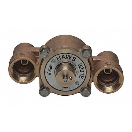 Emergency Mixing Valve, Brass, Yellow, For Use With, Eyewashes, Showers MPN:9201E