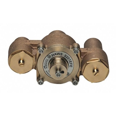 Emergency Mixing Valve, Brass, Yellow, For Use With, Single Eyewash MPN:9201EFE