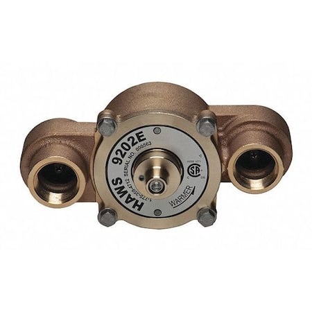 Emergency Mixing Valve, Brass, Yellow, For Use With, Eyewashes, Showers MPN:9202E