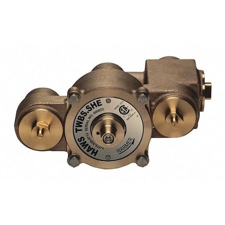 Emergency Mixing Valve, Brass, Yellow, For Use With, Eyewashes, Showers, Showers with Eyewash MPN:TWBS.SHE