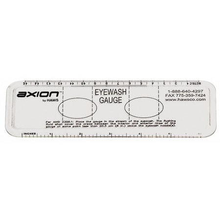 Plastic Eyewash Gauges MPN:9015