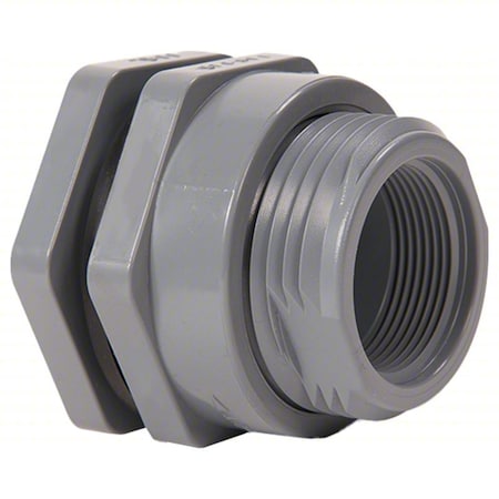 BulkheadTankFlange, PVC, 3/4in, 3/4in MPN:BFA1007CEL