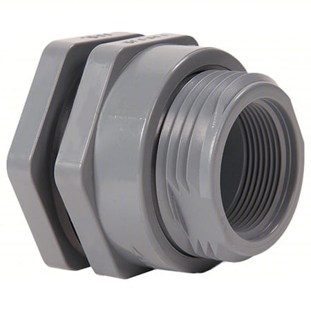 BulkheadTankFlange, PVC, 3/4in, 3/4in MPN:BFA1007TFL