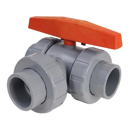 Manual 3-Way Ball Valve, 1