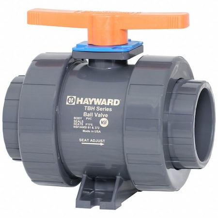 Manual 2-Way Ball Valve, True-Union, CPVC MPN:TBH2400A0SV0000